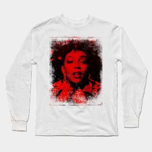 red vintage Rapture Long Sleeve T-Shirt